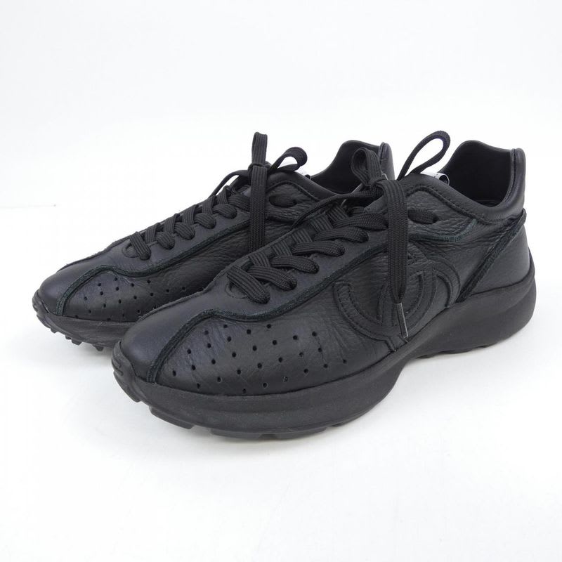 Chanel Size 37 Black Sneakers