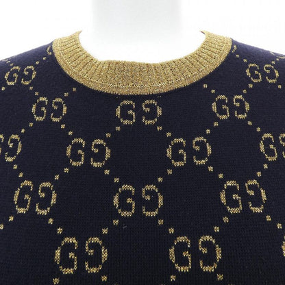 Gucci GG Cotton Lame Fabric Top W83 Knit