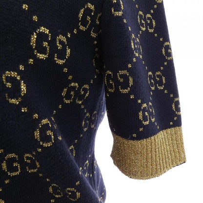 Gucci GG Cotton Lame Fabric Top W83 Knit