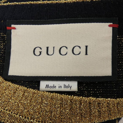 Gucci GG Cotton Lame Fabric Top W83 Knit