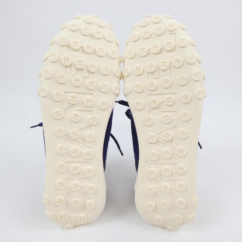 Chanel Size 41 Navy Sneakers