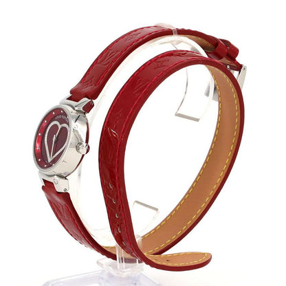 Louis Vuitton Tambour Heart Rug 1 P Q121 Z SS Quartz