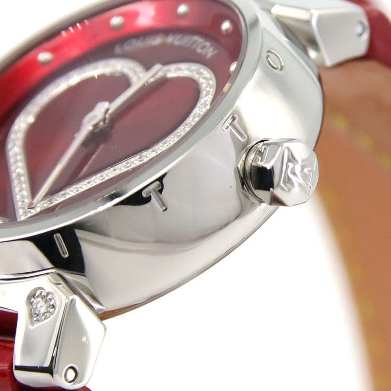 Louis Vuitton Tambour Heart Rug 1 P Q121 Z SS Quartz
