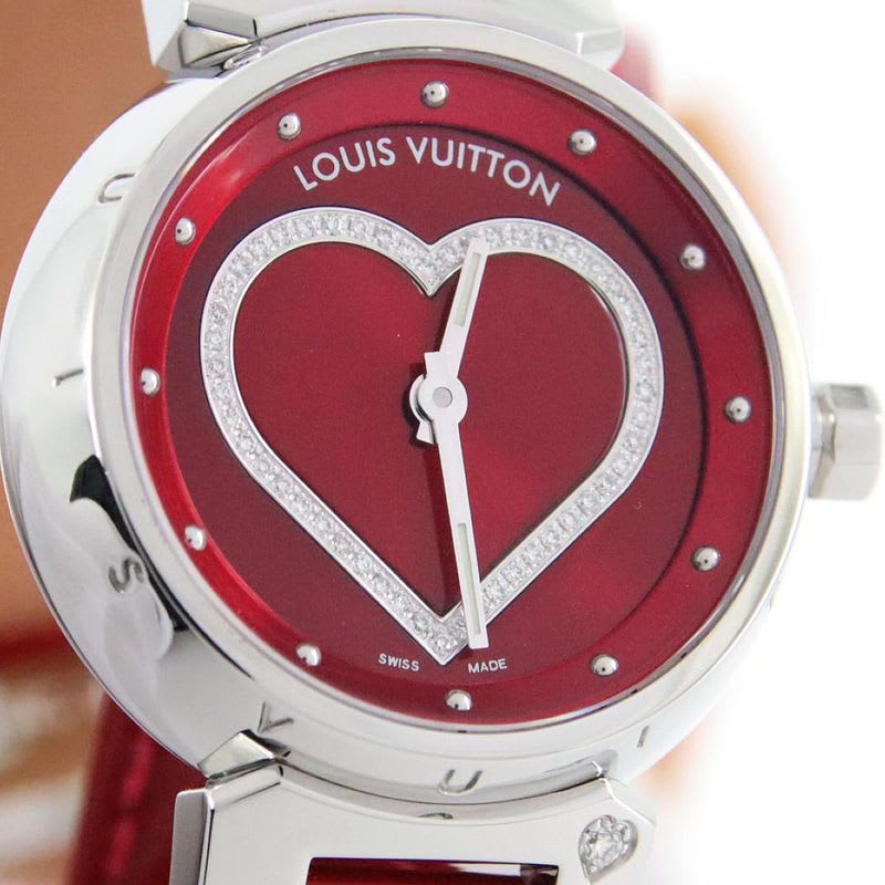 Louis Vuitton Tambour Heart Rug 1 P Q121 Z SS Quartz