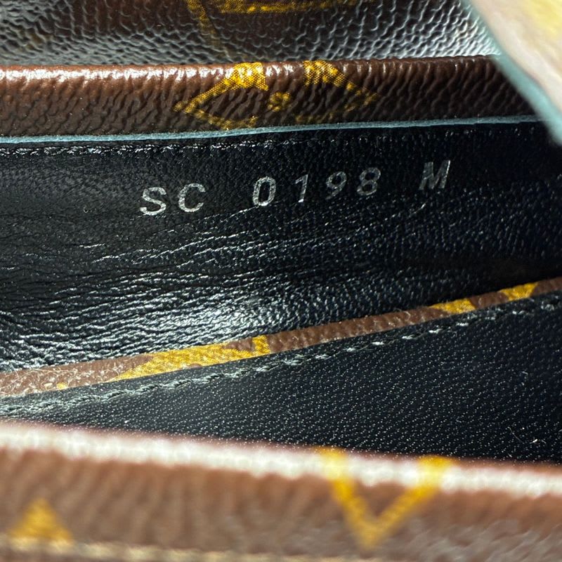 Louis Vuitton Loafer Leather Shoes Upper Case Line Monogram Flat