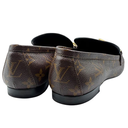 Louis Vuitton Loafer Leather Shoes Upper Case Line Monogram Flat