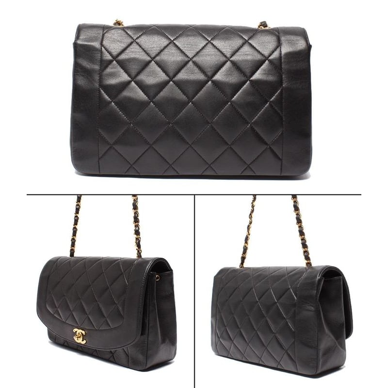 Chanel Chain Shoulder Bag Matelasse Gold Hardware Lambskin Single Crossbody