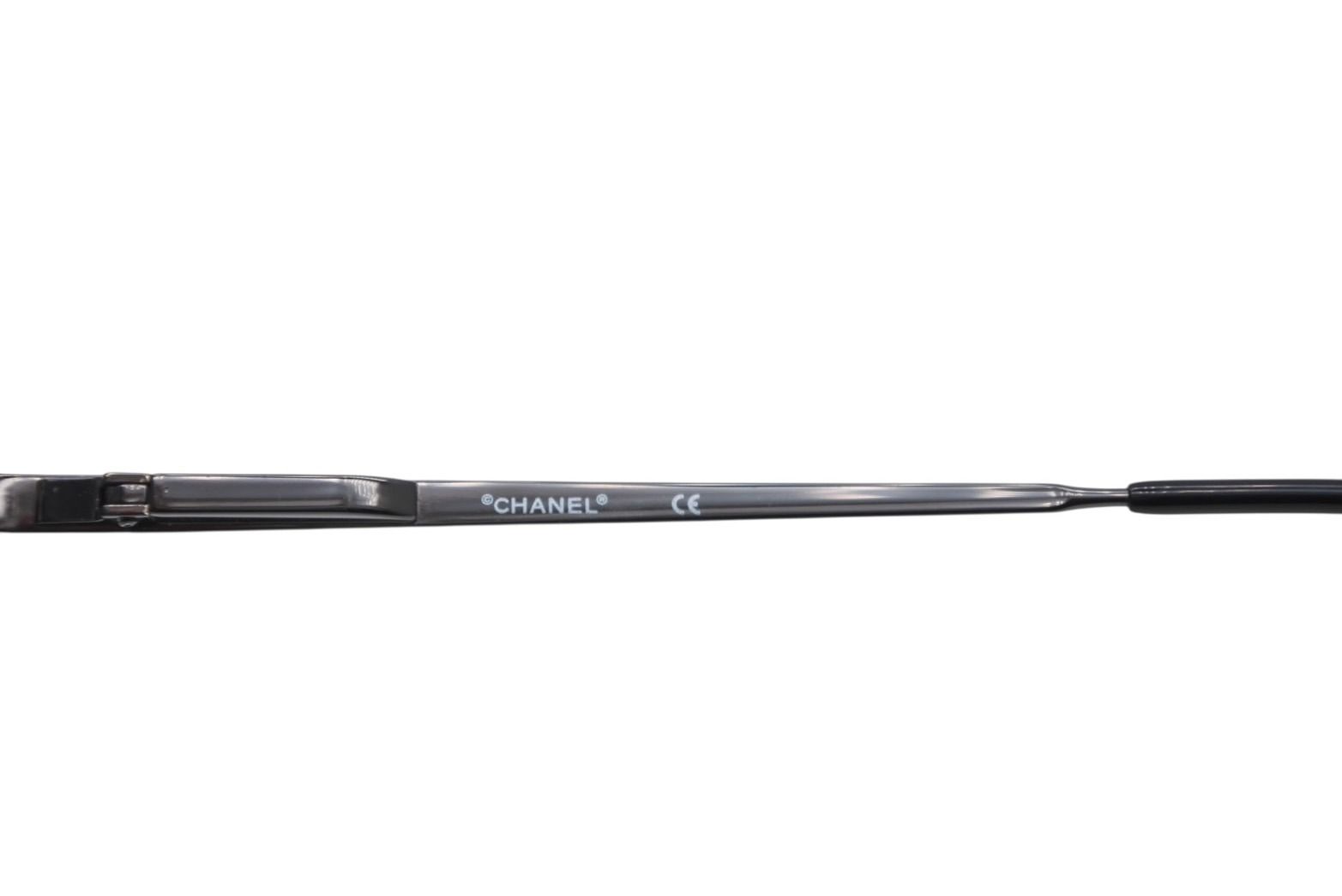 Chanel Square Sunglasses Eyewear 37 25 CC Logo Black — view 8
