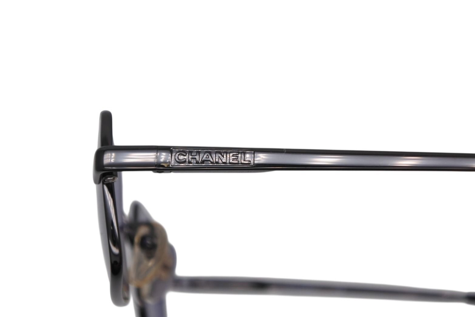 Chanel Square Sunglasses Eyewear 37 25 CC Logo Black — view 5