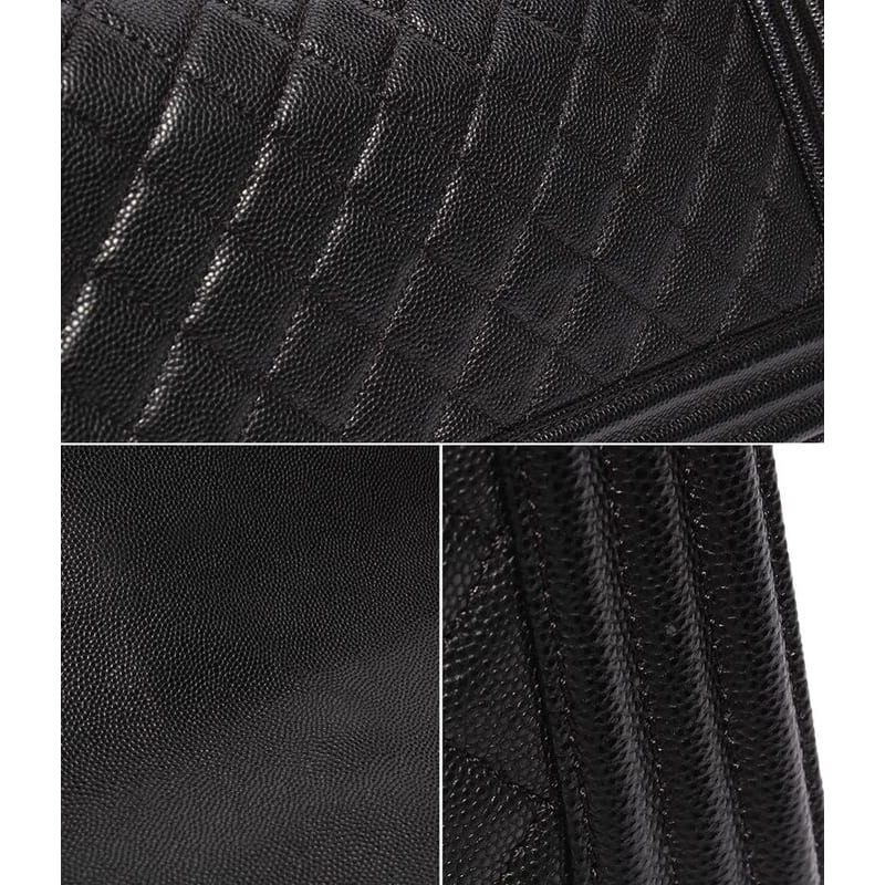 Chanel Chain Shoulder Bag Boy Chanel 25 Gold Hardware Caviar Skin Matelasse