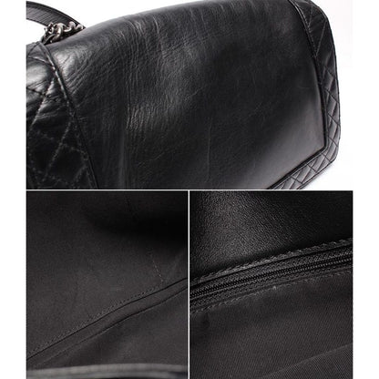 Chanel Chain Shoulder Bag Boy Chanel 28 Chain Detail Gunmetallic Matelasse