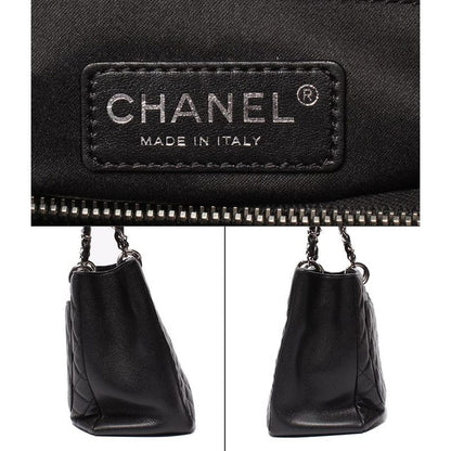 Chanel Chain Tote Bag Grand Shopping GST Silver Hardware Caviar Skin Matelasse
