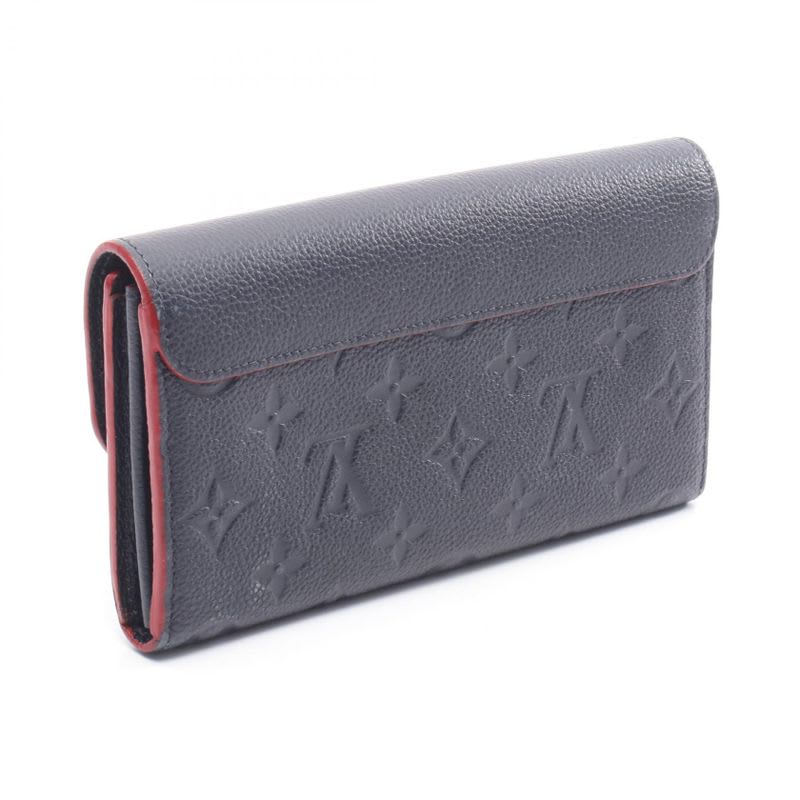 Louis Vuitton Bifold Long Wallet Portefeuille Pont Neuf Monogram Empreinte