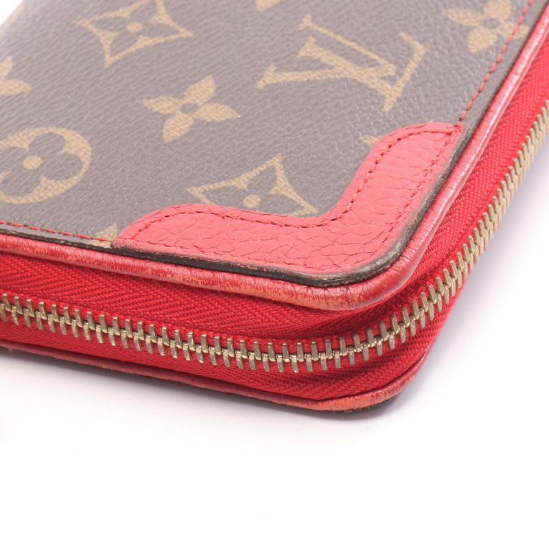 Louis Vuitton Round Long Wallet Zippy Retiro Sleeves Leather