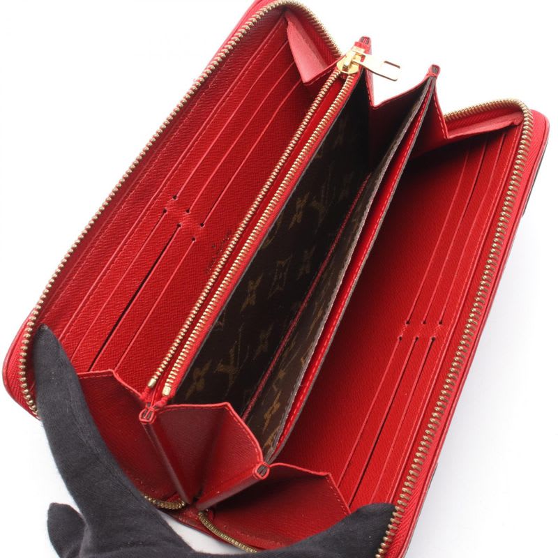 Louis Vuitton Round Long Wallet Zippy Retiro Sleeves Leather
