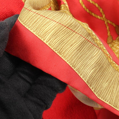 Hermes Knit Red Silk Cotton Scarf Shirt