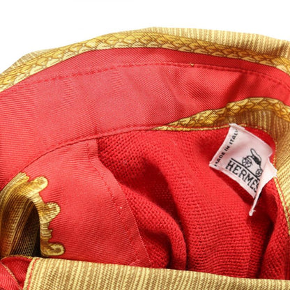 Hermes Knit Red Silk Cotton Scarf Shirt