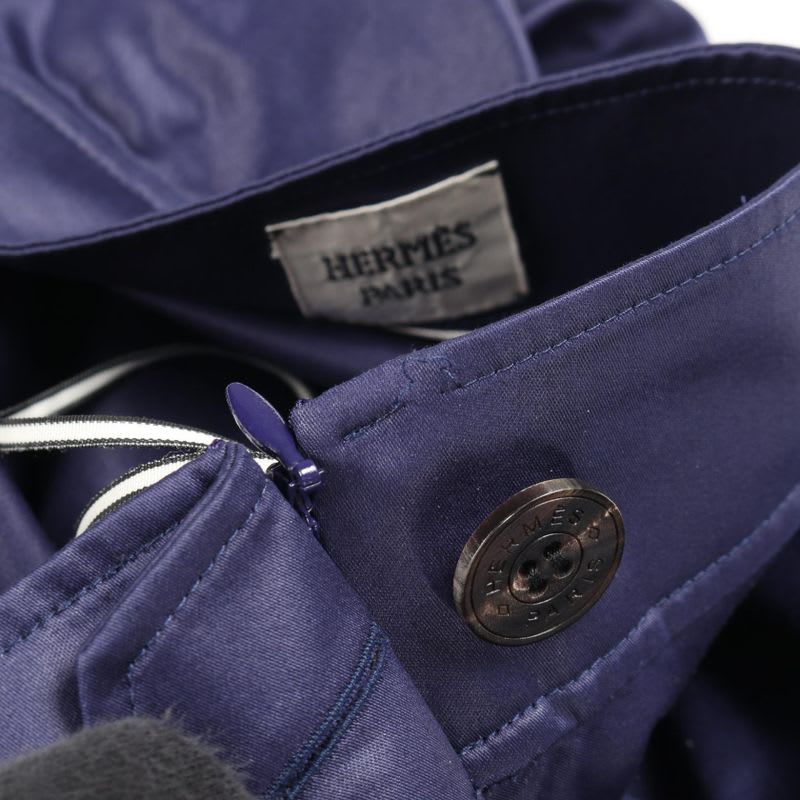 Hermes Skirt Mermaid Blue Cotton Long