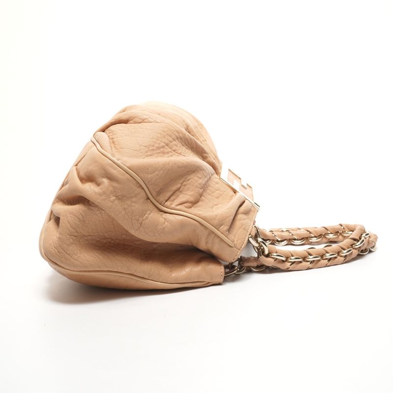 Fendi Shoulder Bag Mia Mamma Leather Chain Bucket