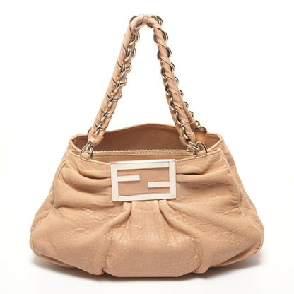 Fendi Shoulder Bag Mia Mamma Leather Chain Bucket