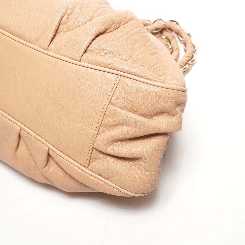 Fendi Shoulder Bag Mia Mamma Leather Chain Bucket