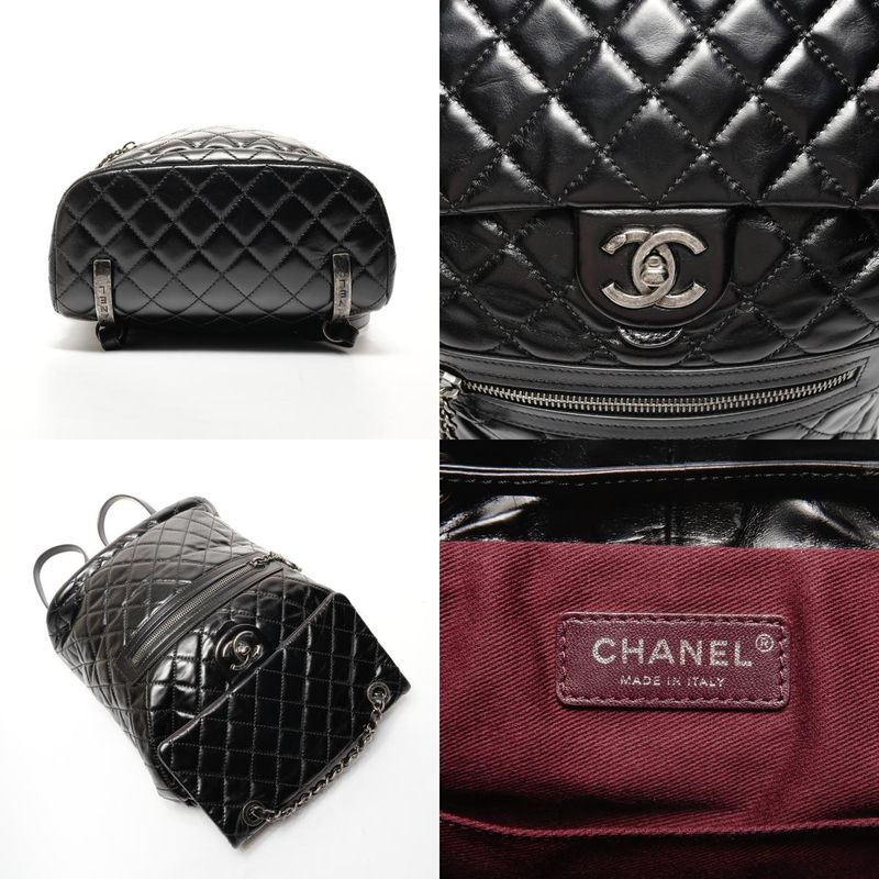 Chanel Backpack Quilted Leather
