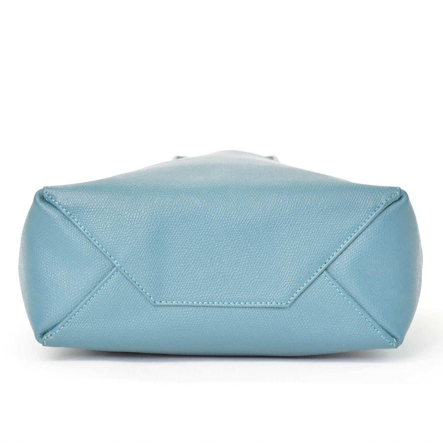 Celine Vertical Cabas Mall 2-Way Tote Bag Blue Celadon Calfskin Gold — view 7