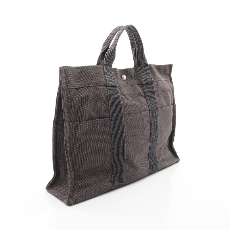 Hermes Tote Bag Her Line MM Gray Canvas