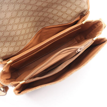 Celine Shoulder Bag Macadam Beige Leather