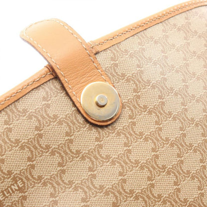 Celine Shoulder Bag Macadam Beige Leather