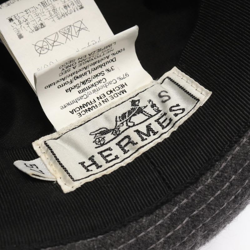 Hermes Hat Gray Silk