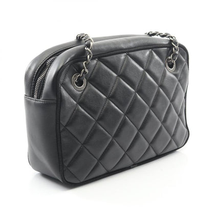 Chanel Chanel Shoulder Bag Quilted Black Lamb Skin Diamond Stitch Coco