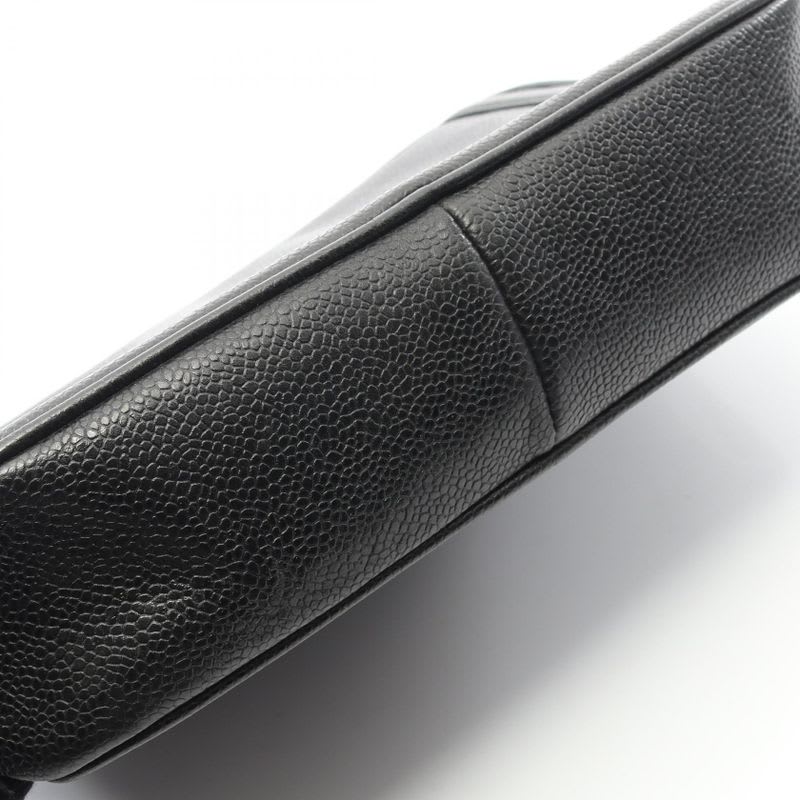 Chanel Chanel Shoulder Bag Black Leather Calf Chain