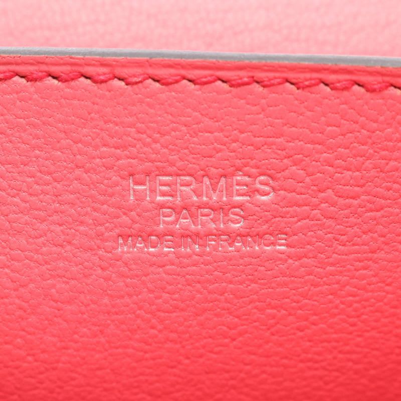 Hermes Shoulder Bag Opry 24 ck Geranium Rose Azalea Leather