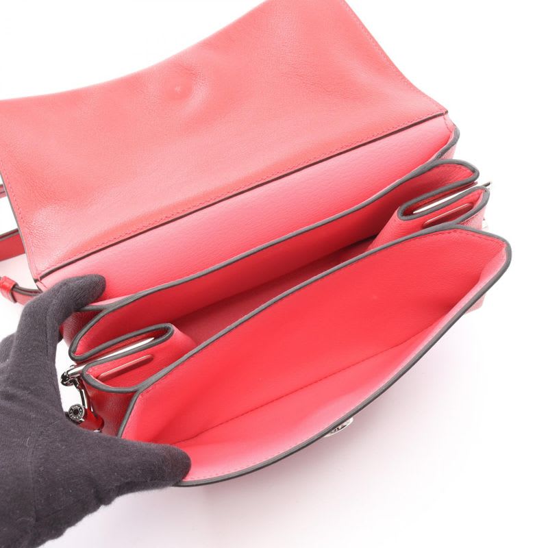 Hermes Shoulder Bag Opry 24 ck Geranium Rose Azalea Leather