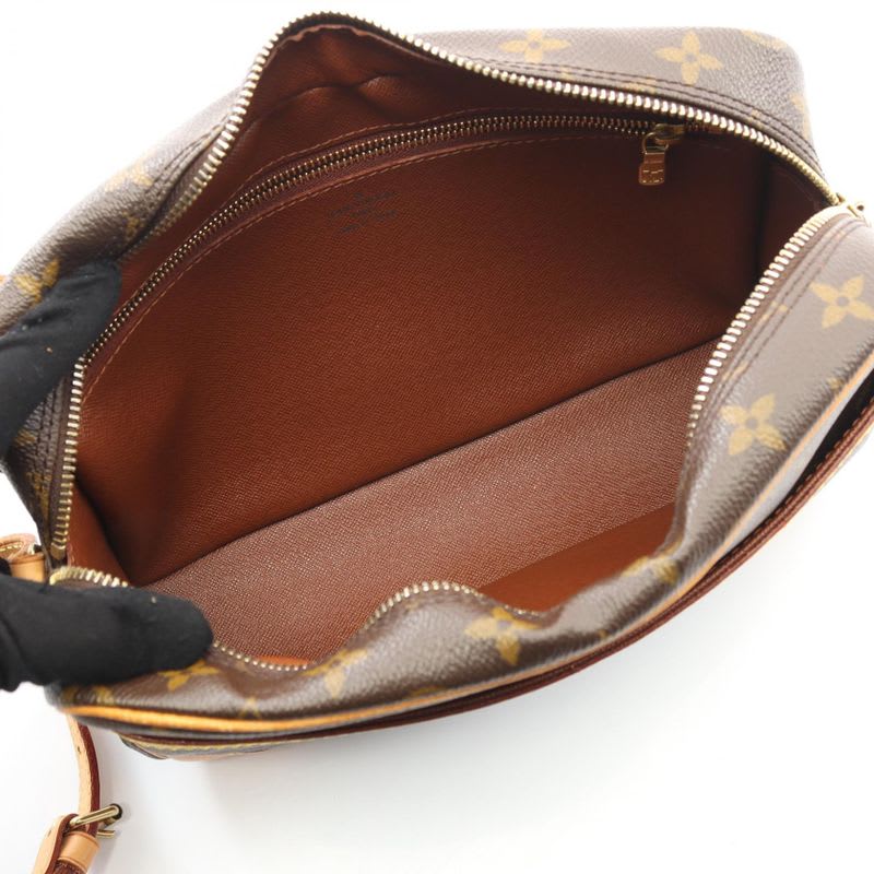 Louis Vuitton Shoulder Bag Trocadero 27 PVC Coated Canvas Leather