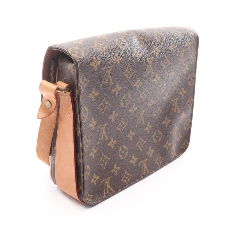 Louis Vuitton Shoulder Bag Cartesier GM PVC Coated Canvas Leather