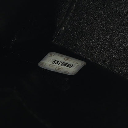 Chanel Tote Bag Black Lambskin Logo Handbag Ladies