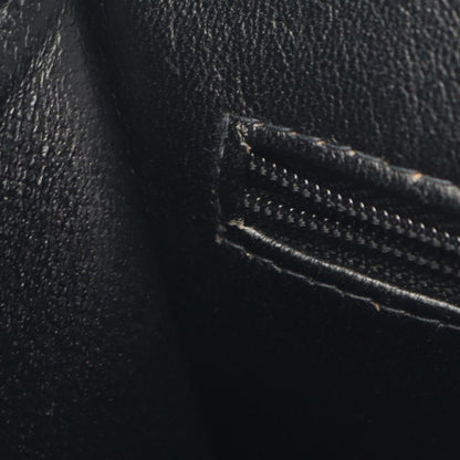 Chanel Tote Bag Black Lambskin Logo Handbag Ladies