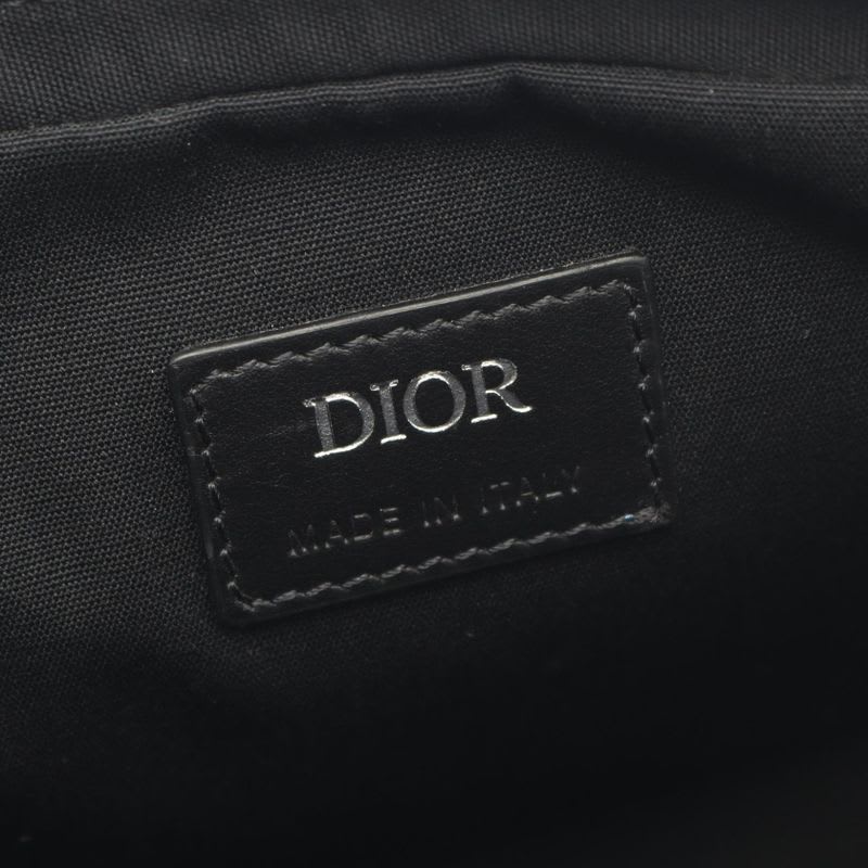 Dior CD Diamond Black Leather Saddle