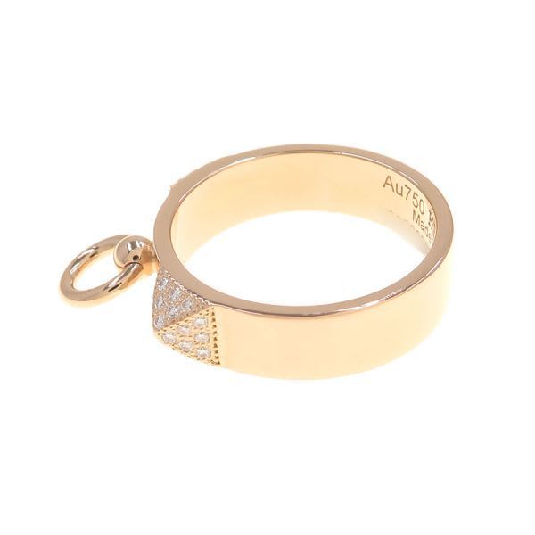 Hermes Collier de Chien Diamond Ring Pm#51
