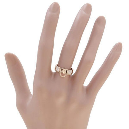 Hermes Collier de Chien Diamond Ring Pm#51