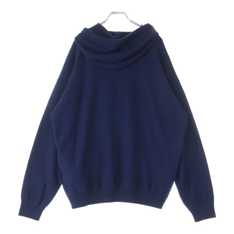 Versace Medusa Logo Pile Jacquard Cashmere Blend Wool Knit Pullover Parka