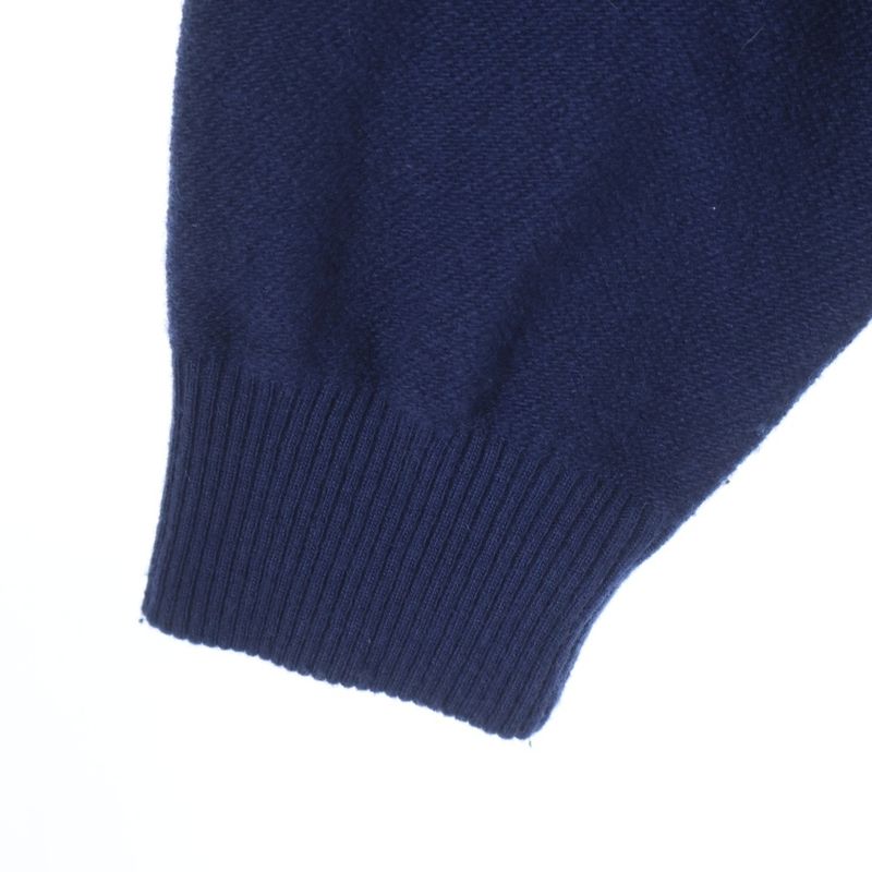Versace Medusa Logo Pile Jacquard Cashmere Blend Wool Knit Pullover Parka