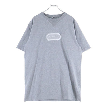 DIOR 22AW Front Embroidery Design Crew Neck Cut And Sewn Short Sleeve T-shirt
