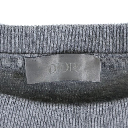 DIOR 22AW Front Embroidery Design Crew Neck Cut And Sewn Short Sleeve T-shirt