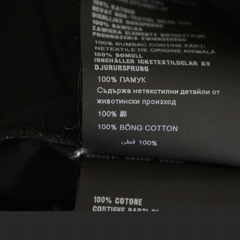 Prada Cotton Half Button Fly Long Sleeve Polo Shirt Women's Black Dna579