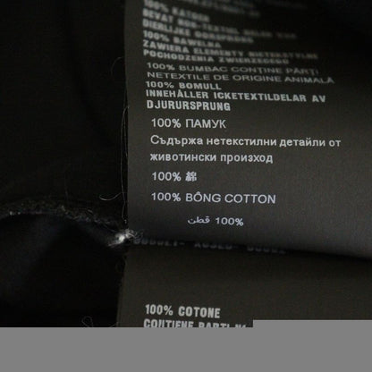 Prada Cotton Half Button Fly Long Sleeve Polo Shirt Women's Black Dna579