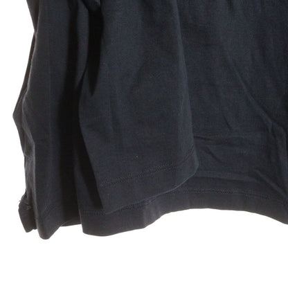 Prada Cotton Half Button Fly Long Sleeve Polo Shirt Women's Black Dna579