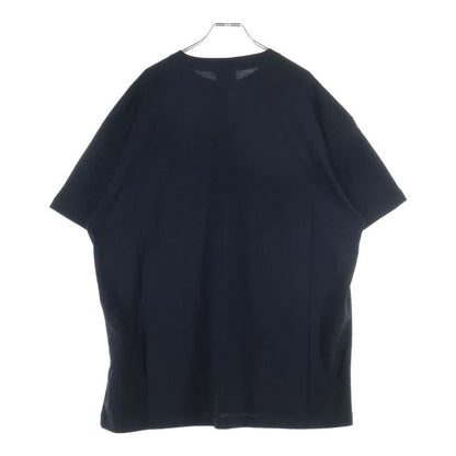 Balenciaga Cotton Front Logo Print Crew Neck Short Sleeve T-shirt Cut And Sewn